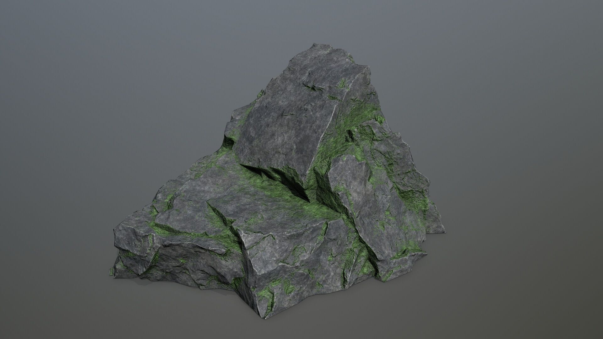 cliff rocks Low-poly 3D model_10
