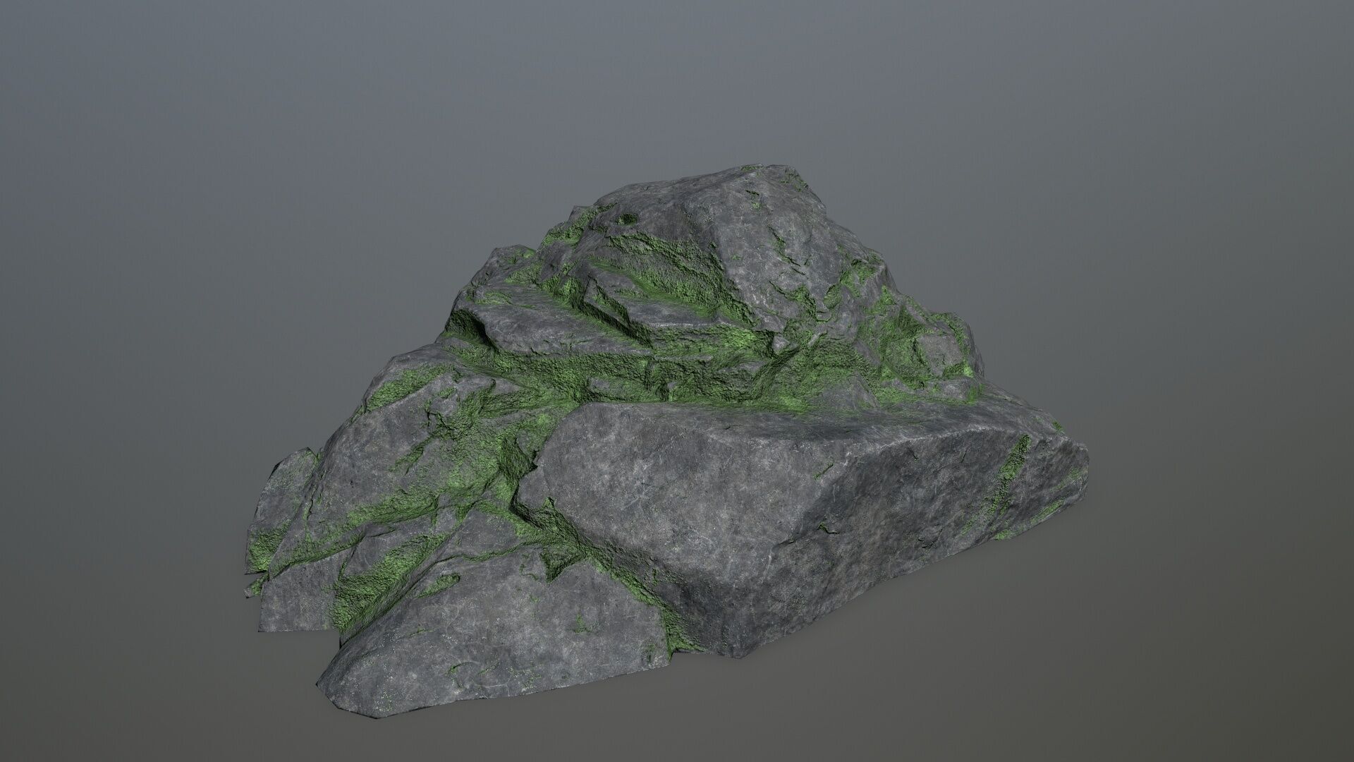 cliff rocks Low-poly 3D model_13
