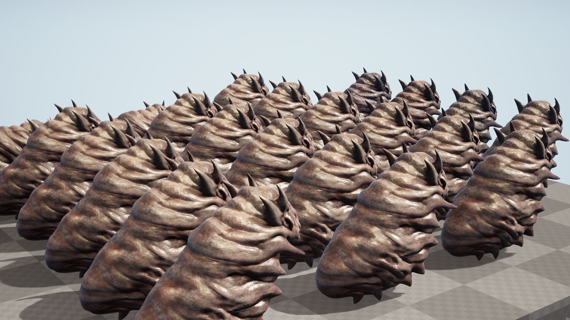 Land Larva2 - Game Ready Low-poly 3D model Low-poly 3D model_10