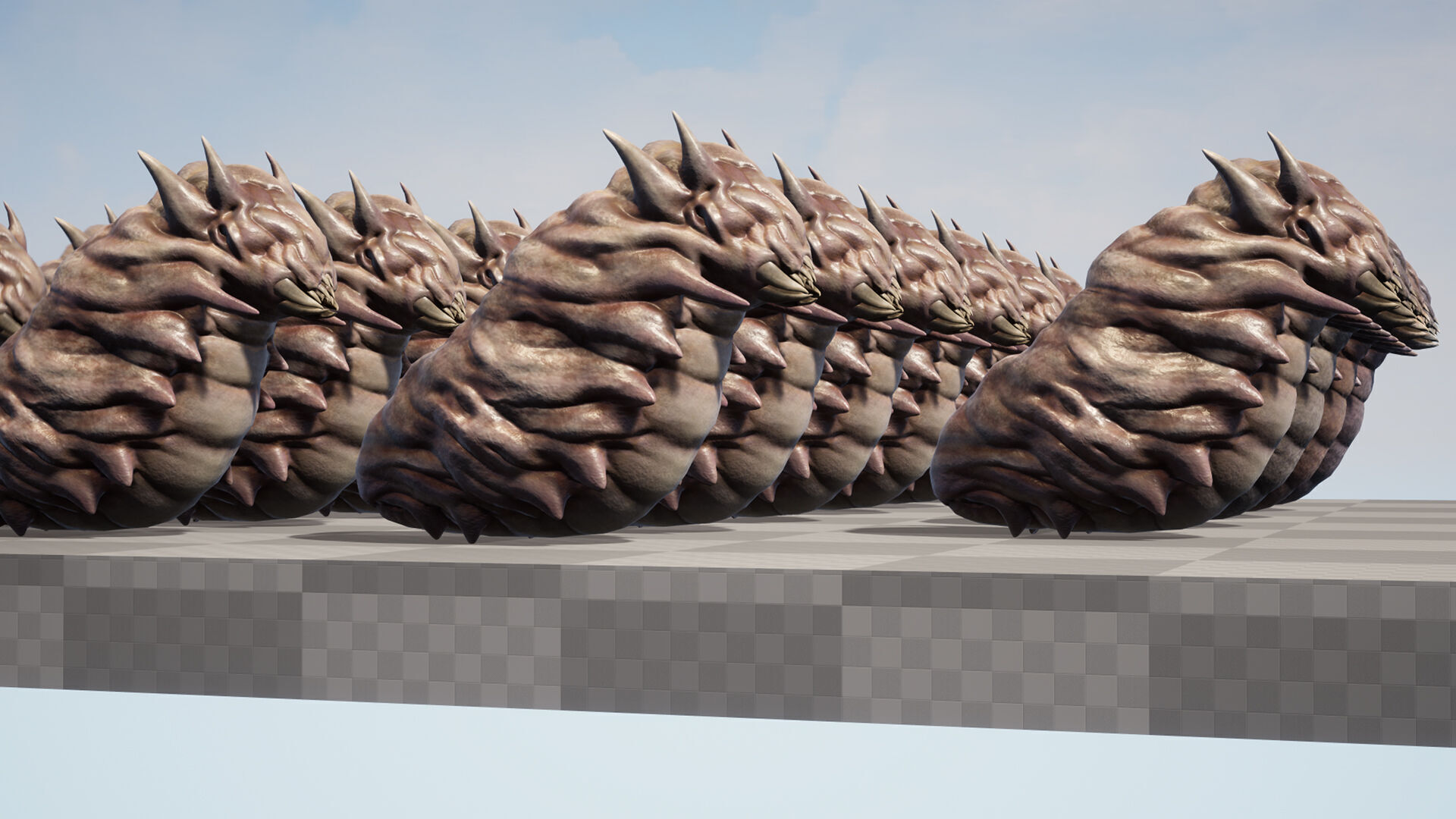 Land Larva2 - Game Ready Low-poly 3D model Low-poly 3D model_12