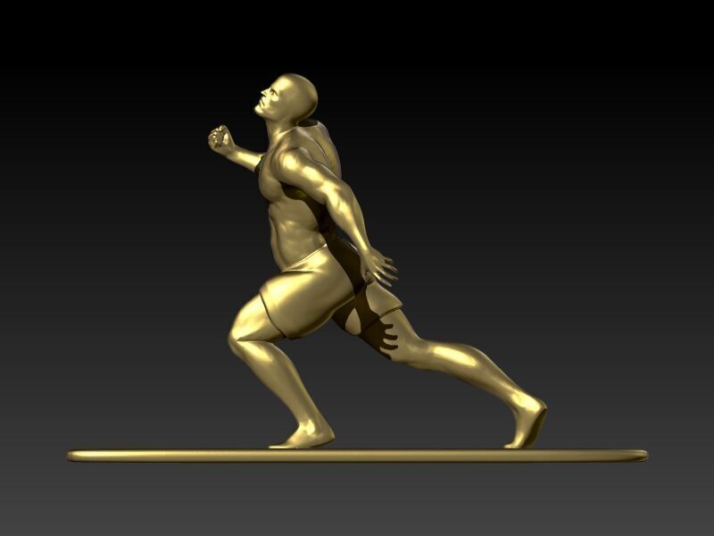 Surfer Pendant 3D print model_5