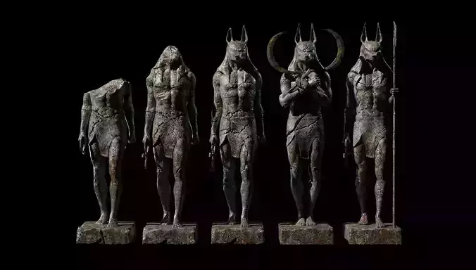 Anubis Statues