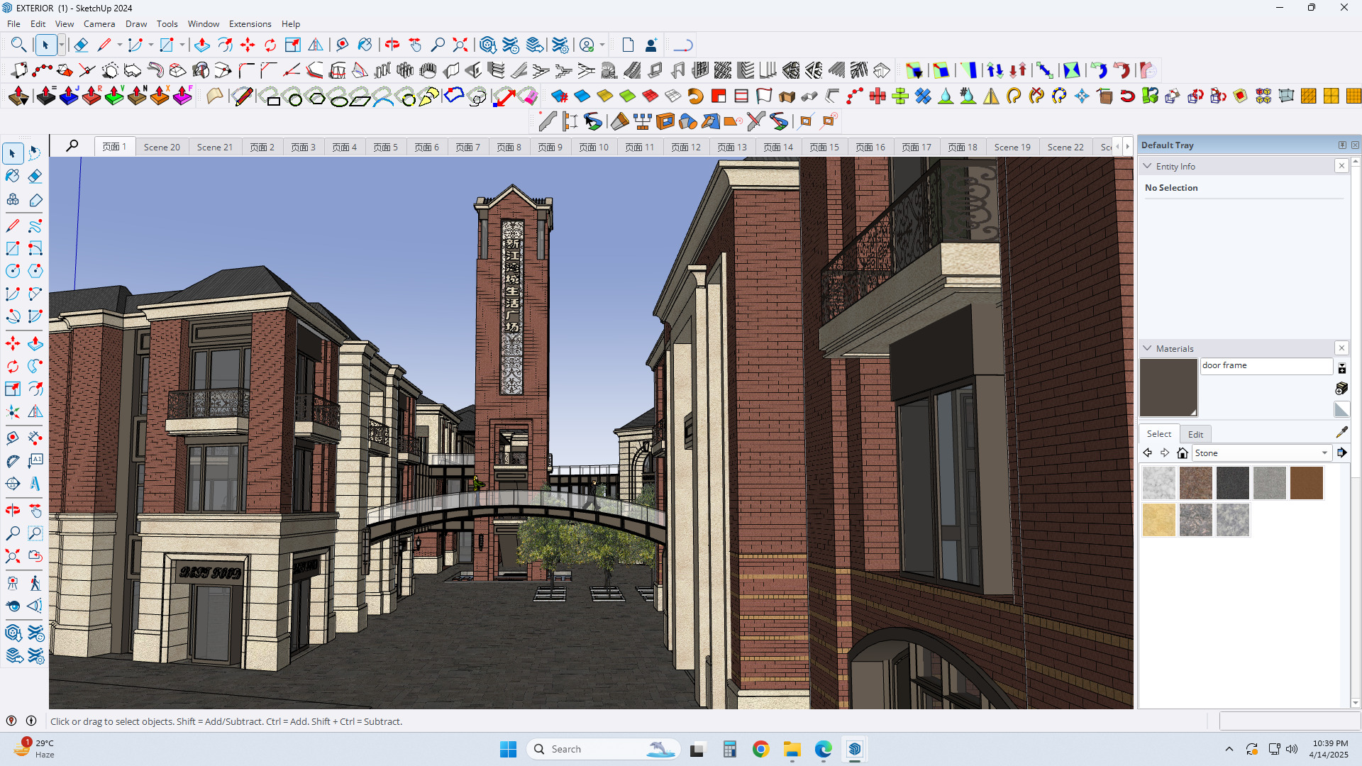 victorian exterior facade sketchup model 3D model_7