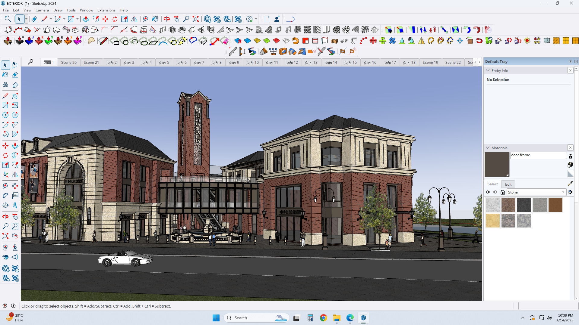 victorian exterior facade sketchup model 3D model_3