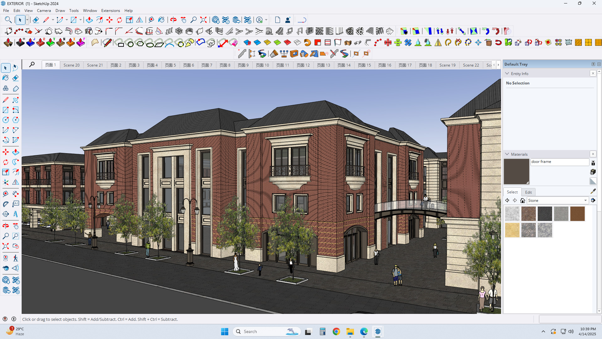 victorian exterior facade sketchup model 3D model_1