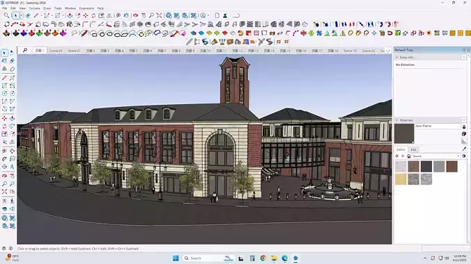 victorian exterior facade sketchup model 3D model