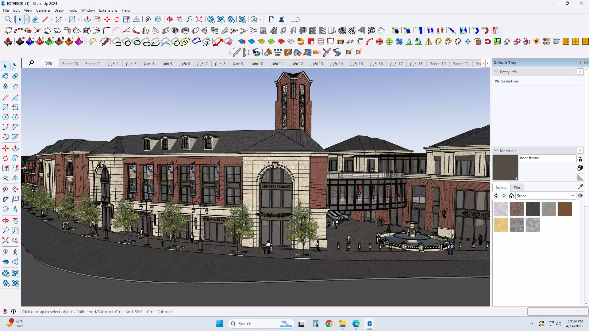 victorian exterior facade sketchup model 3D model_0