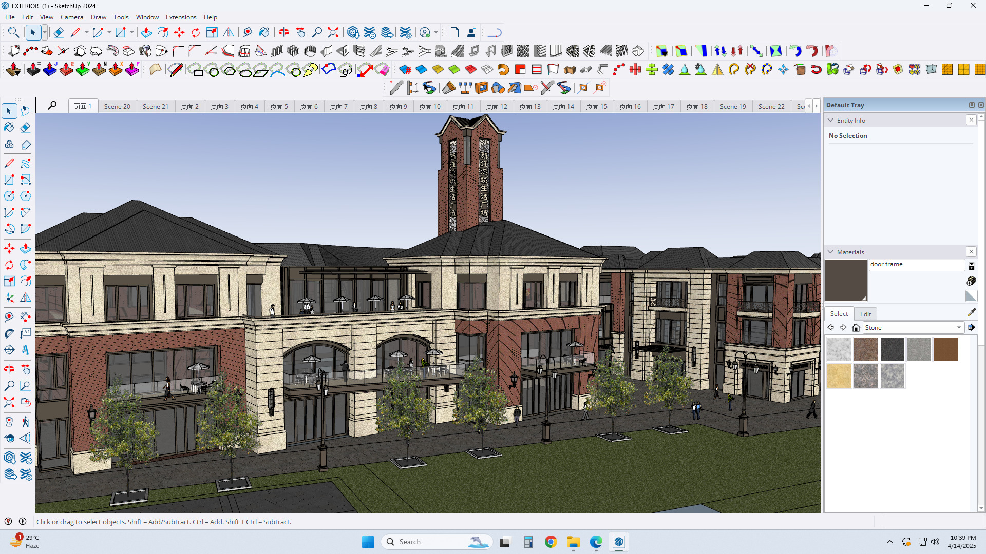 victorian exterior facade sketchup model 3D model_4