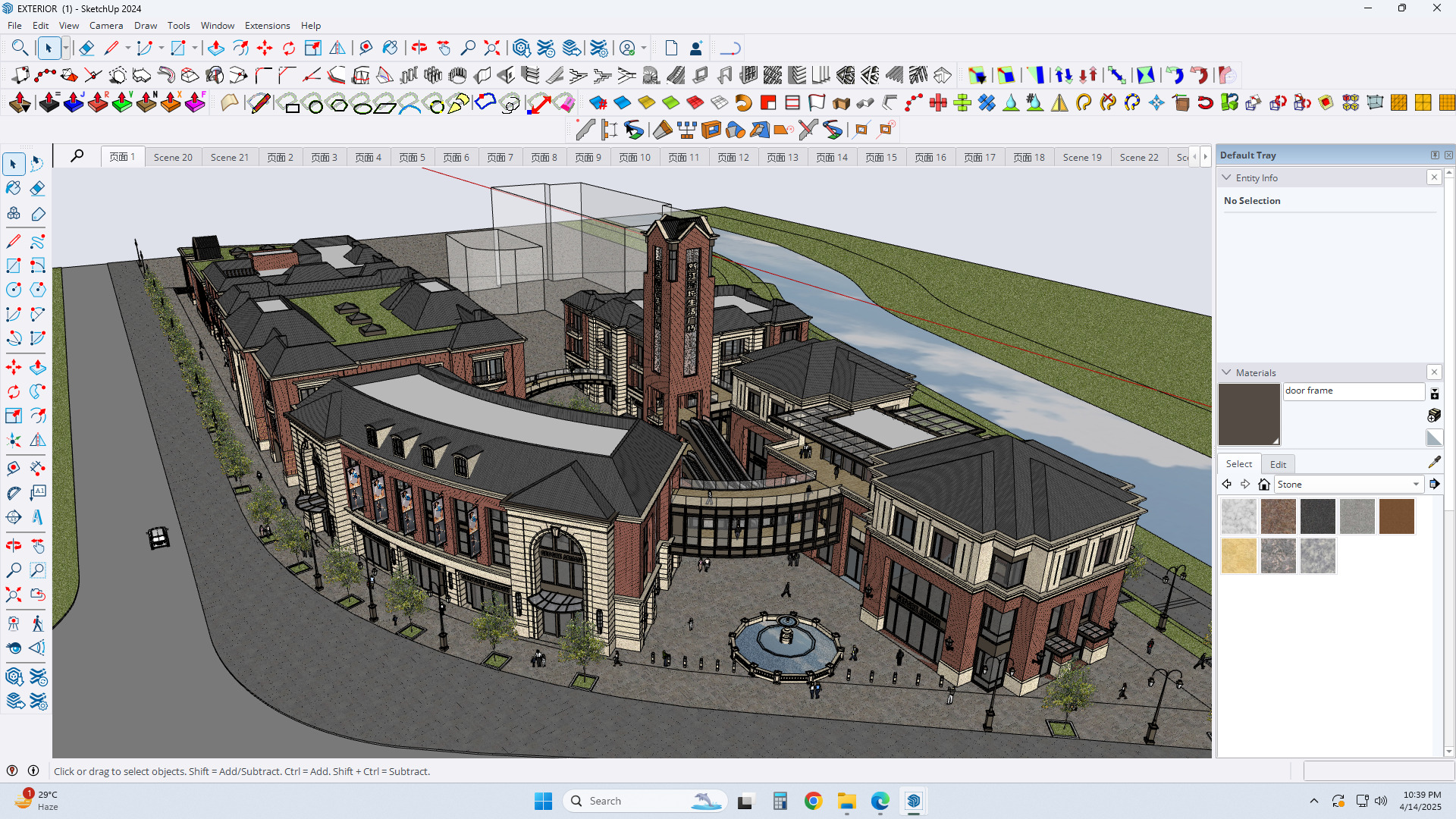 victorian exterior facade sketchup model 3D model_6