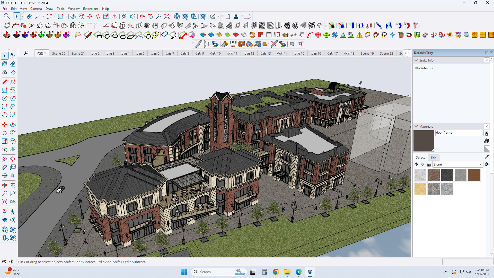 victorian exterior facade sketchup model 3D model_5