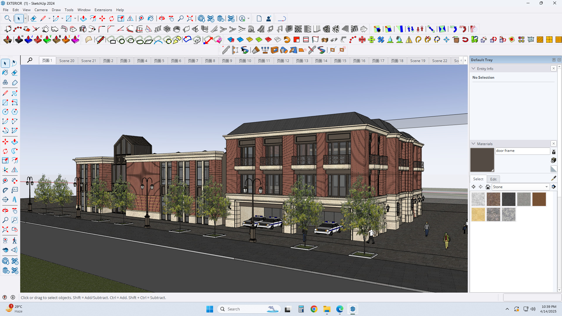 victorian exterior facade sketchup model 3D model_2