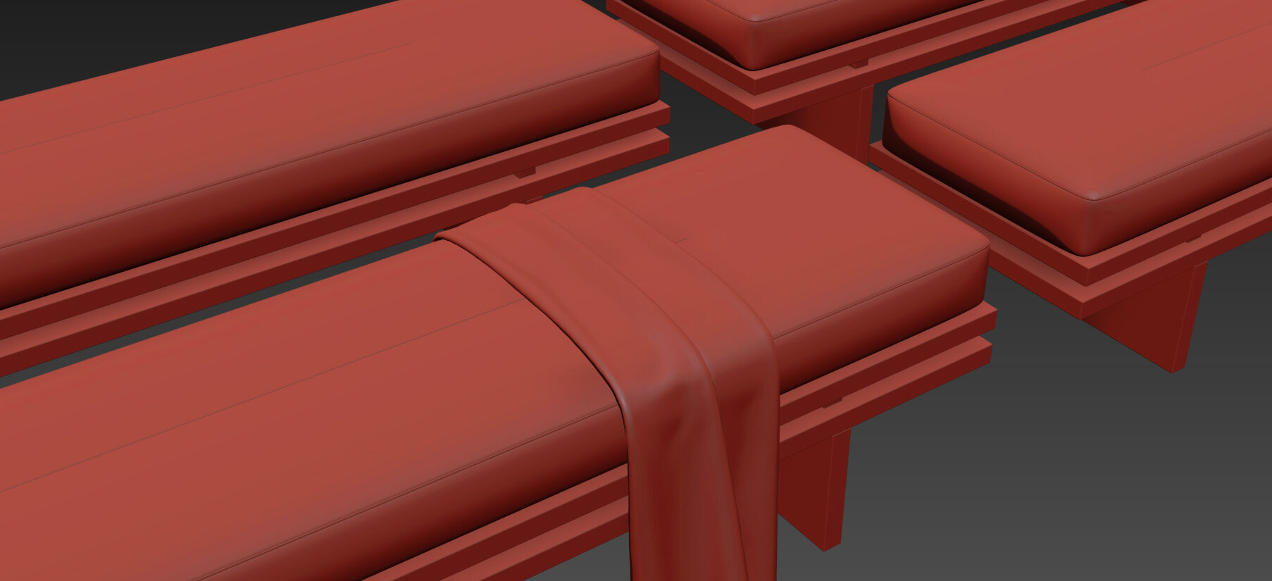 Bench Edo By Manner Matter 3D model_18