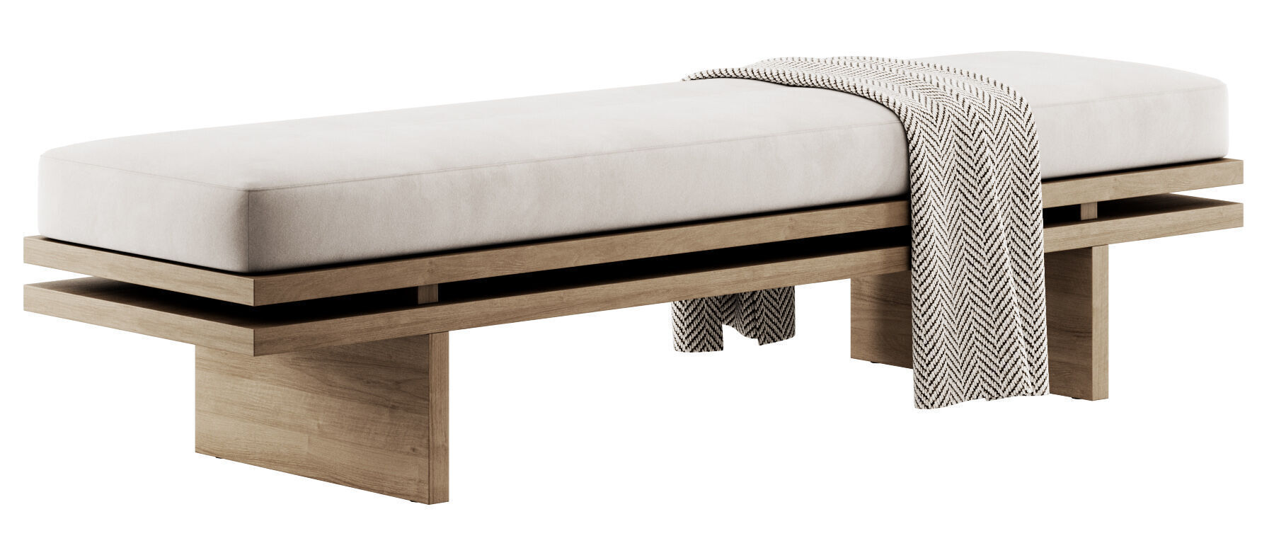 Bench Edo By Manner Matter 3D model_7