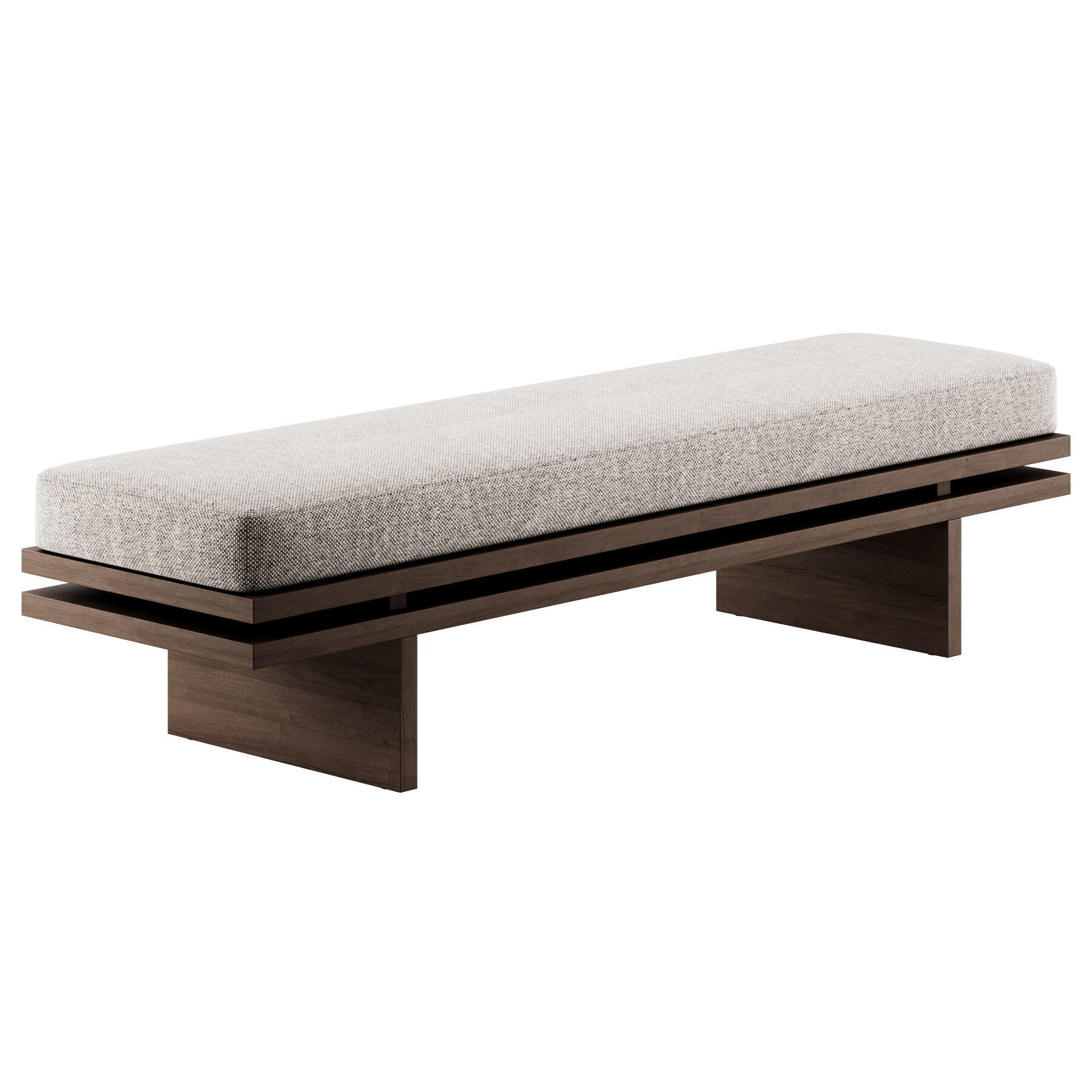 Bench Edo By Manner Matter 3D model_1