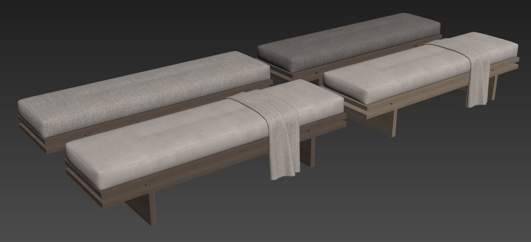 Bench Edo By Manner Matter 3D model_14