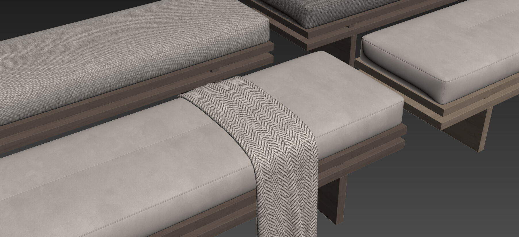 Bench Edo By Manner Matter 3D model_17