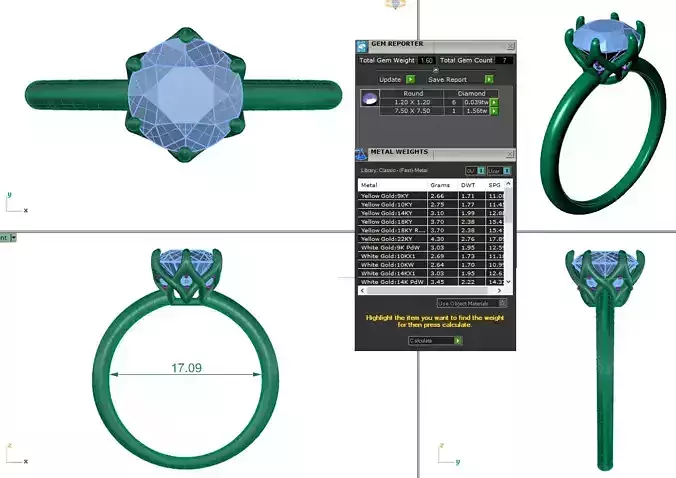 Solitaire Diamond ring for engagement