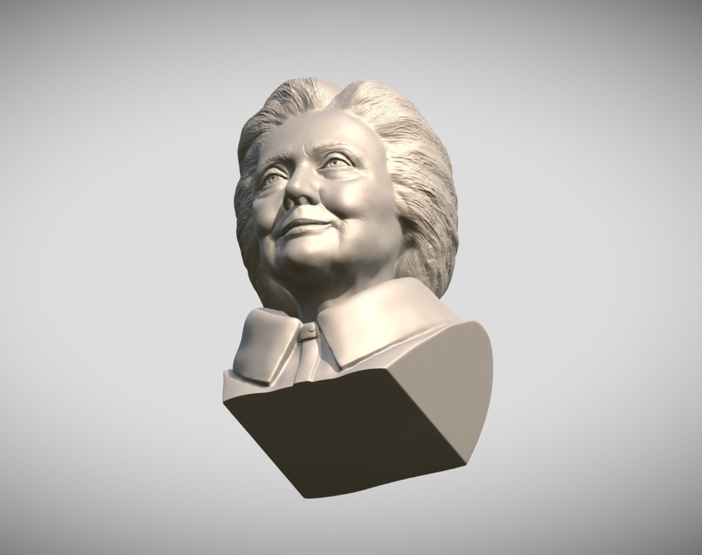 Hillary Clinton bust 3D print model_20