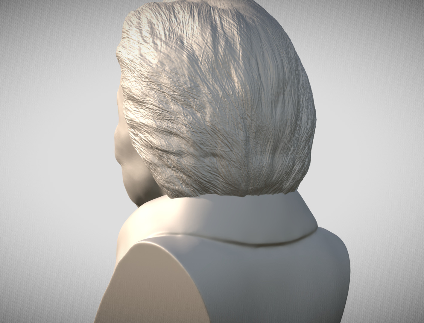 Hillary Clinton bust 3D print model_5