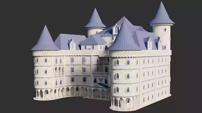 Cartoon Fantasy Castle