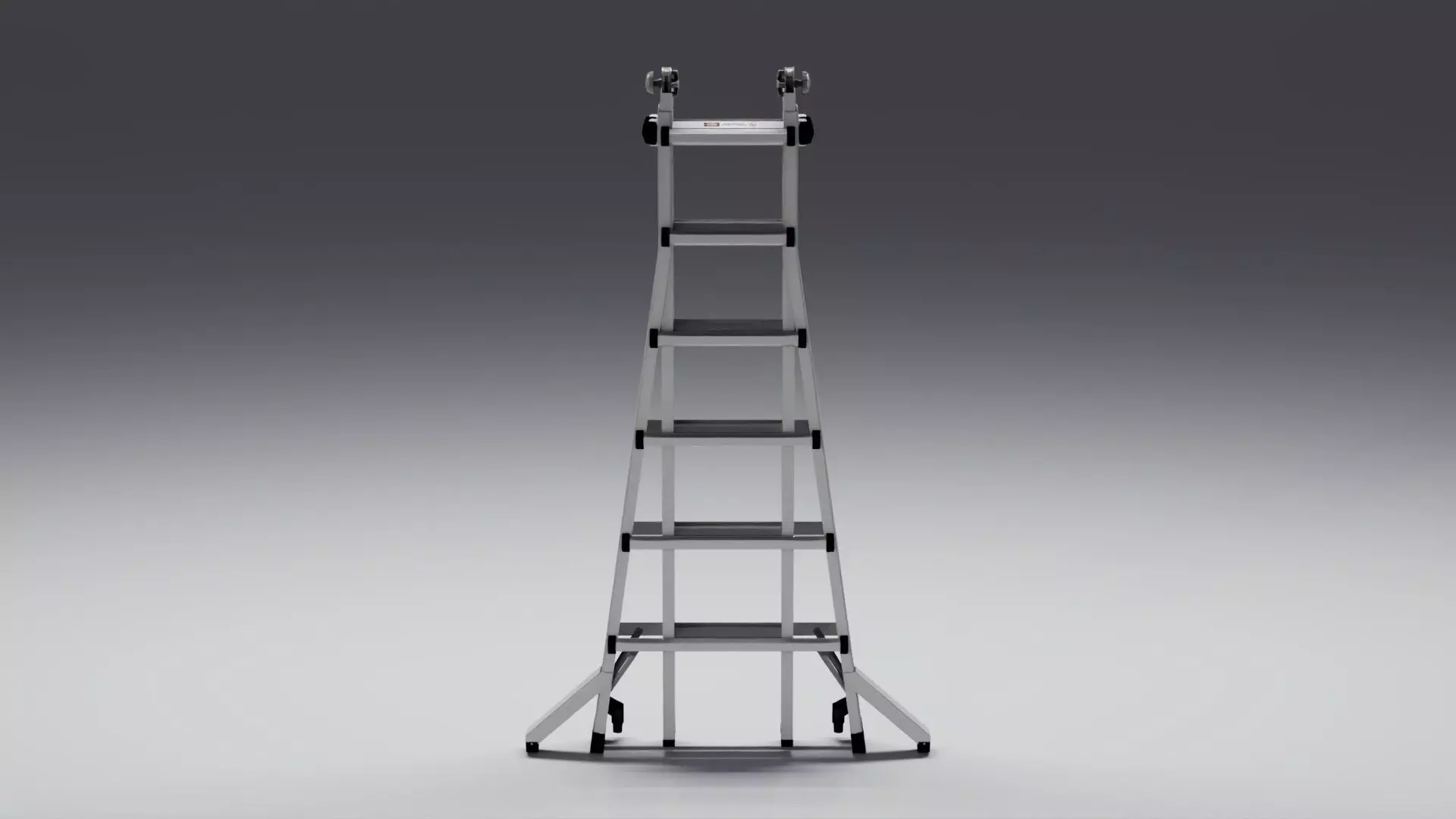 Foldable Ladder Low-poly 3D model_0