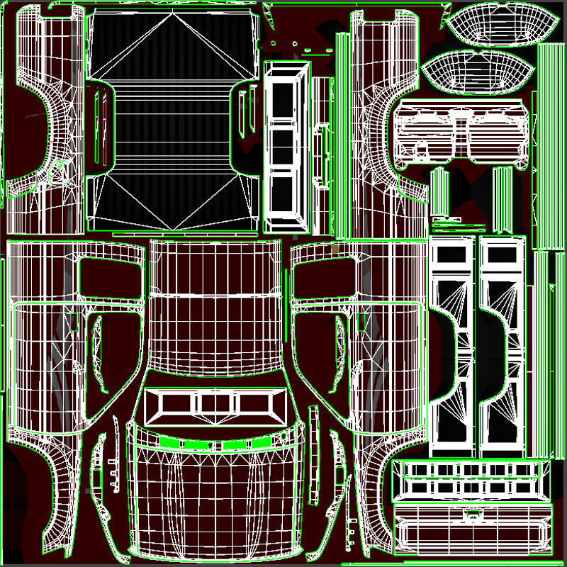 Toyota pickup xtra cab Low-poly 3D model_39