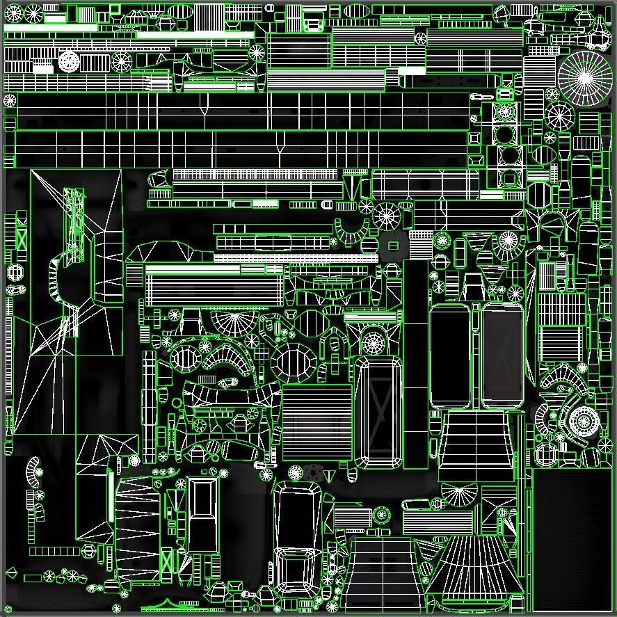 Toyota pickup xtra cab Low-poly 3D model_41