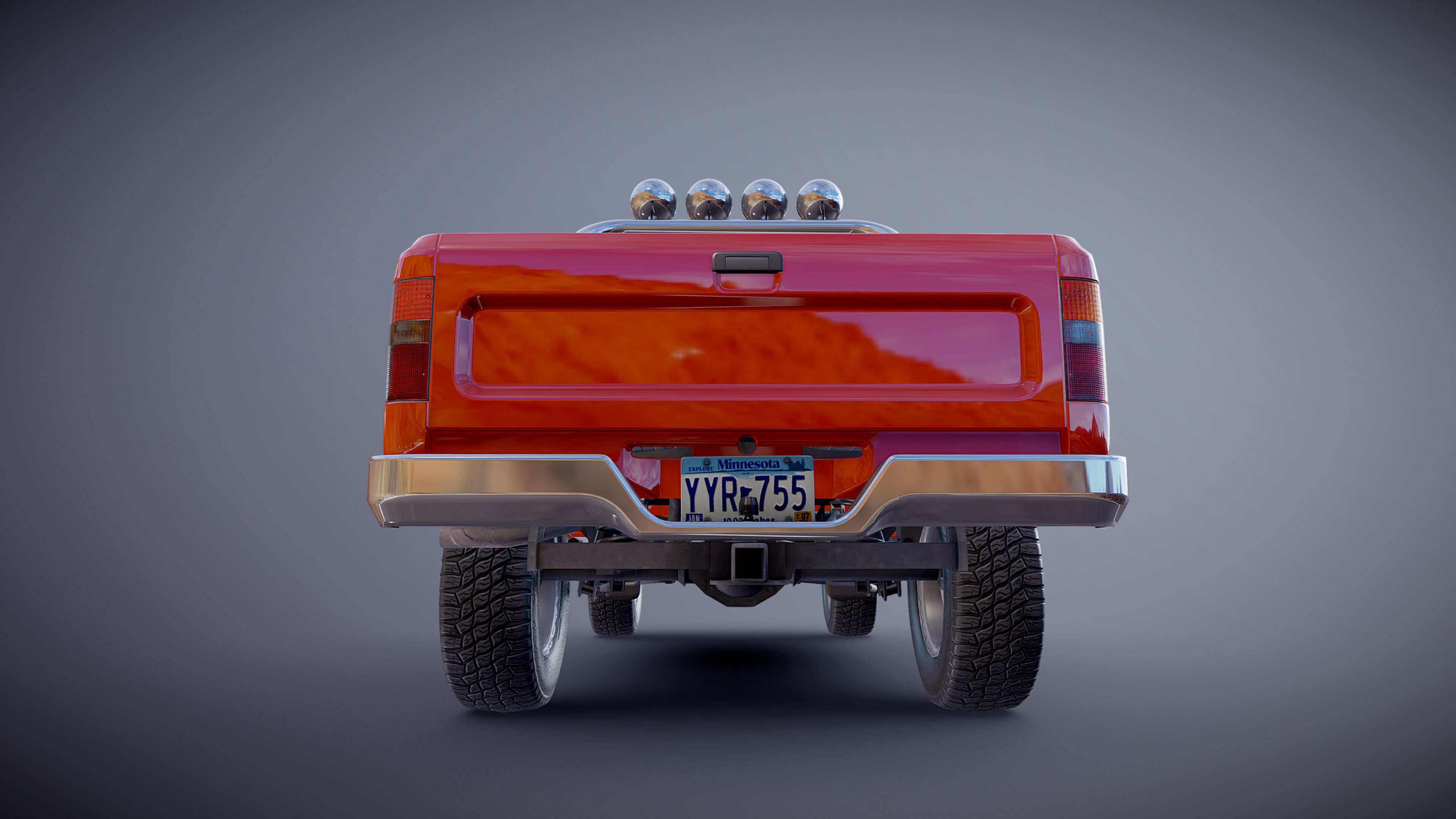 Toyota pickup xtra cab Low-poly 3D model_25