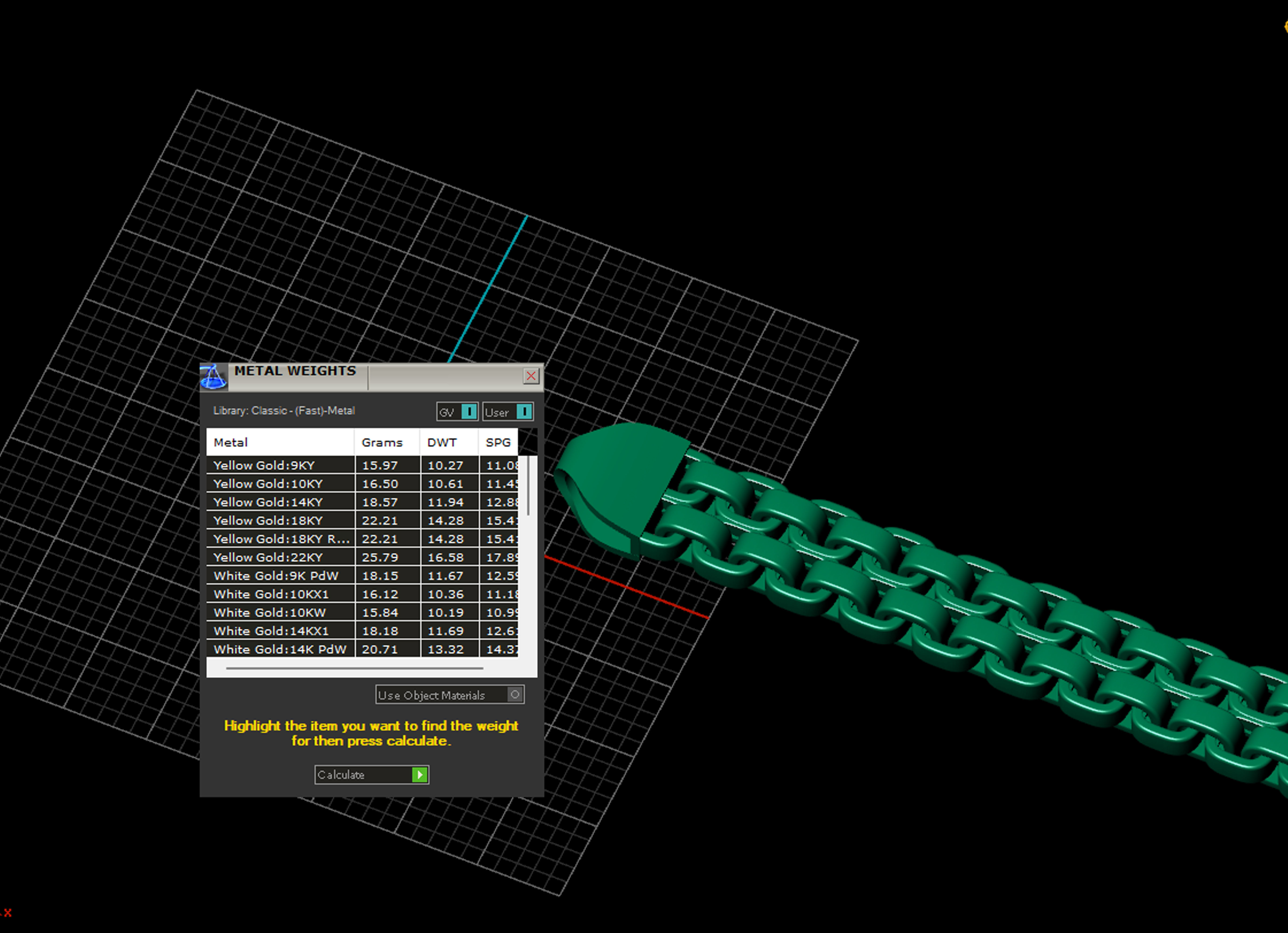 5 Size Strick Fancy Italian Bracelet 3D Model 3D Model Collection_5