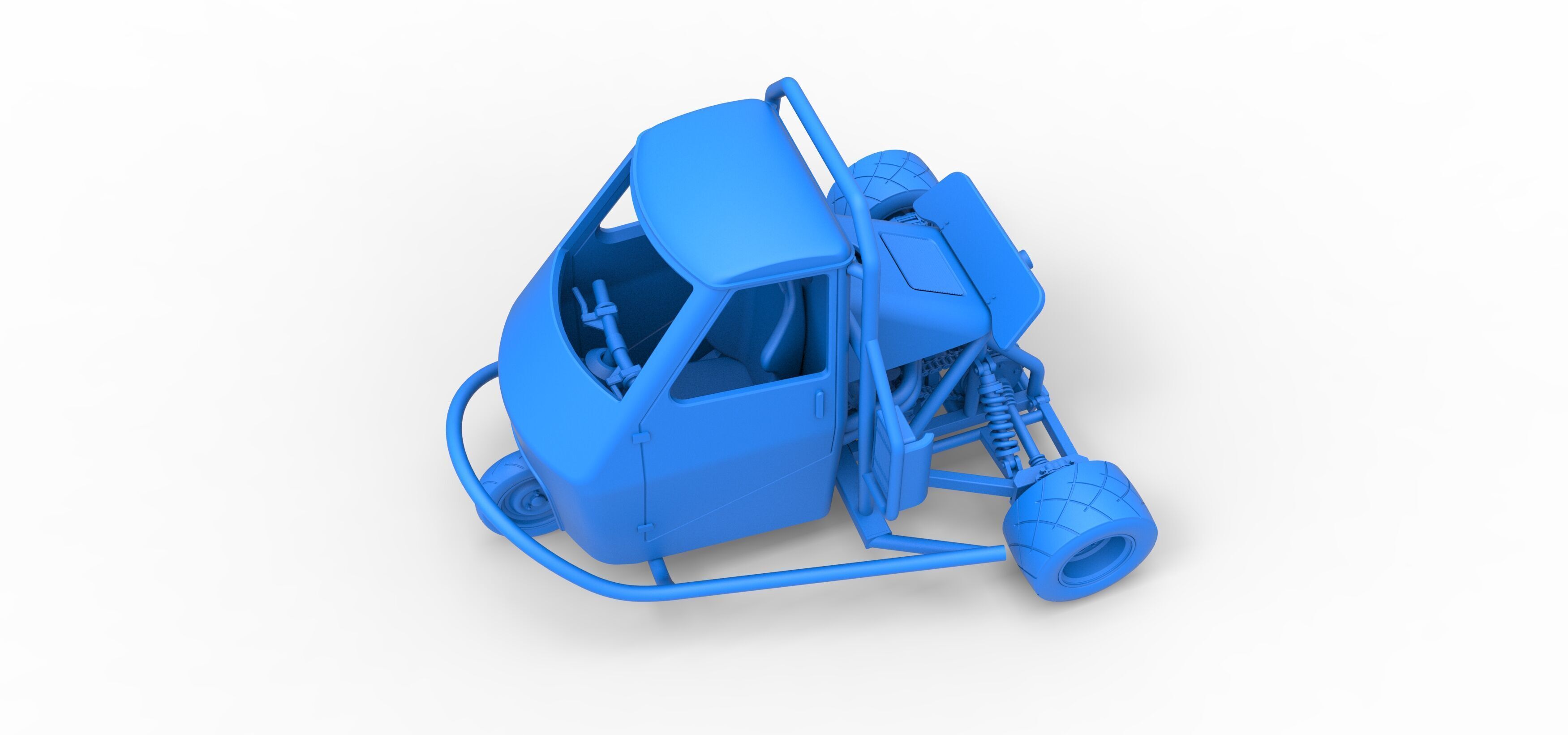 Ape car proto Scale 1 to 25 3D print model_27