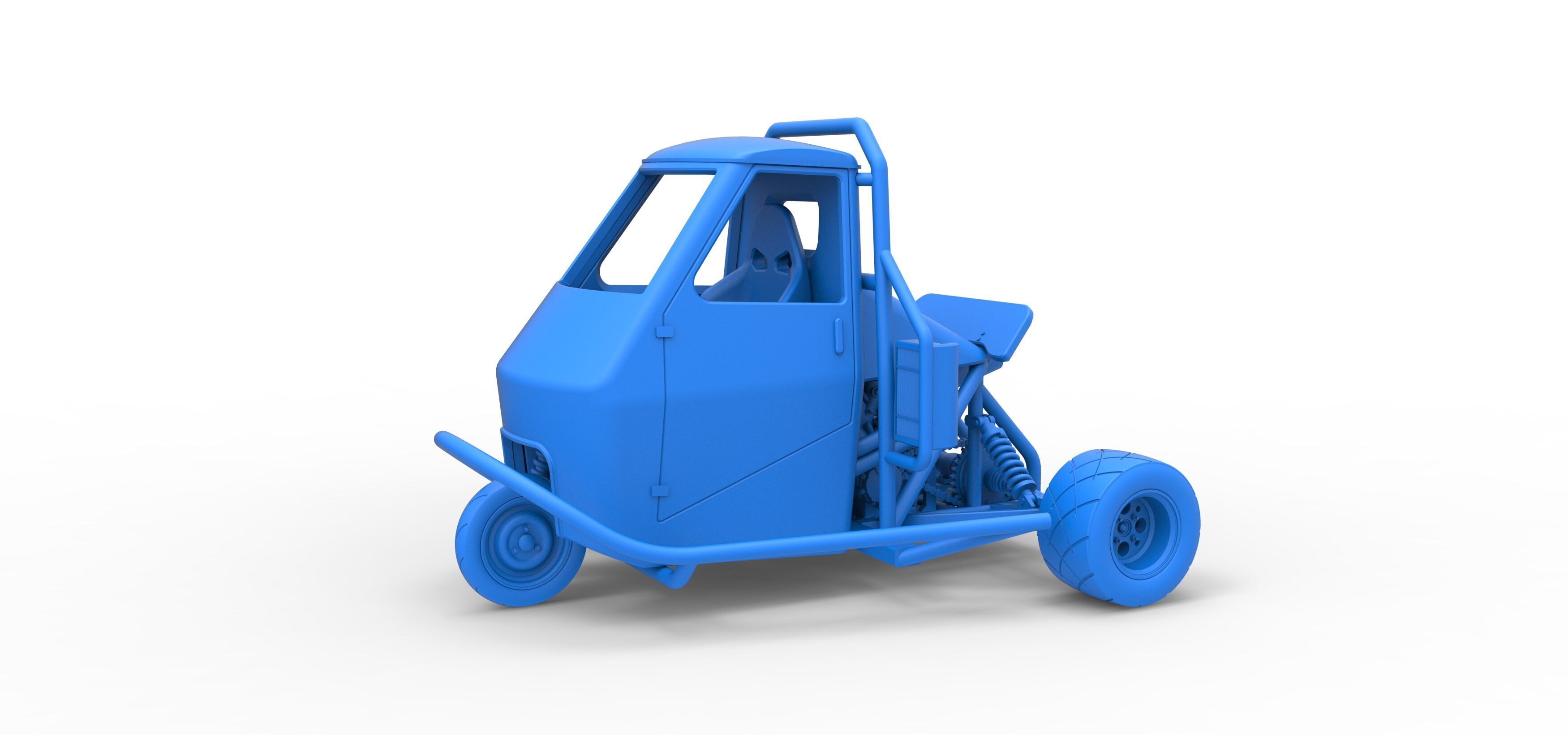 Ape car proto Scale 1 to 25 3D print model_24