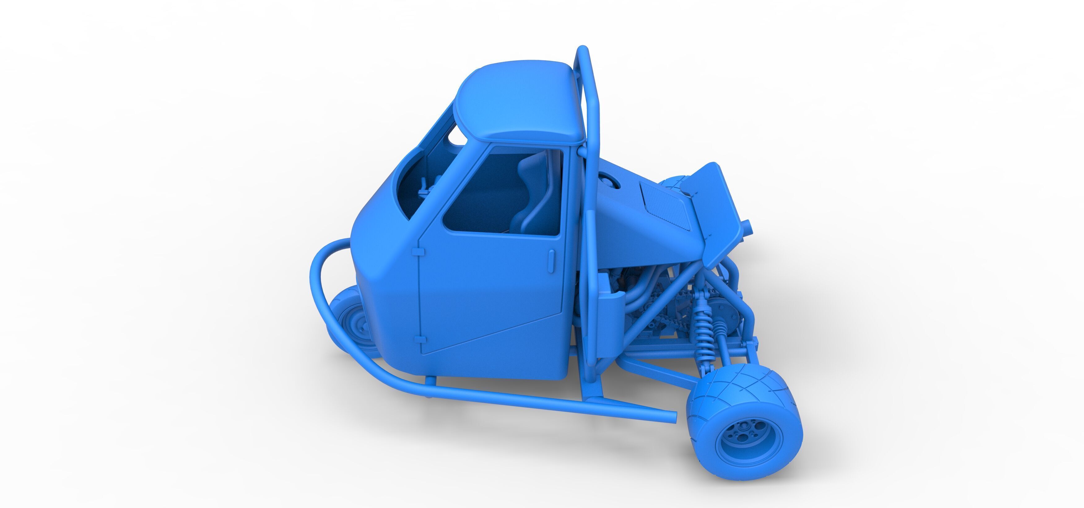 Ape car proto Scale 1 to 25 3D print model_33