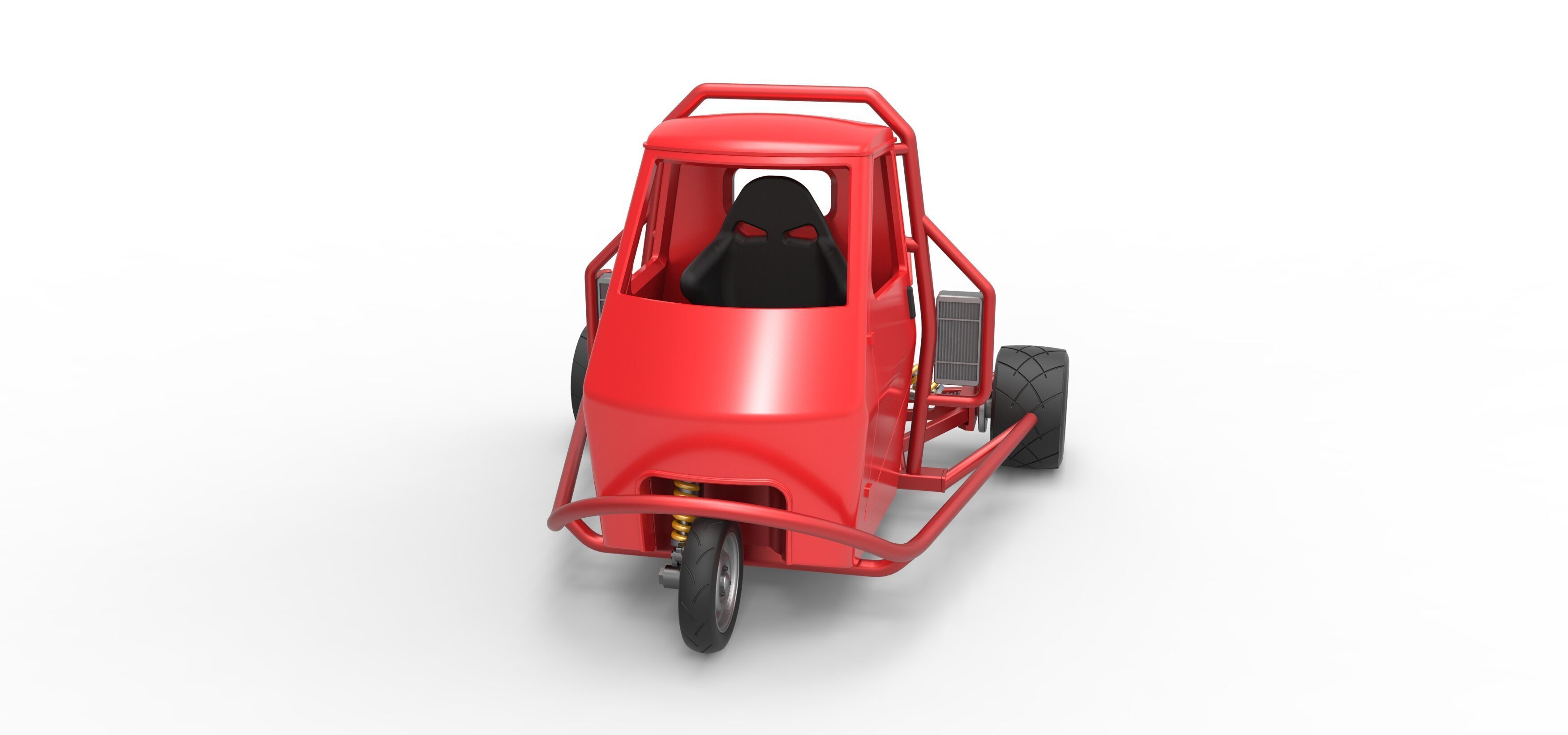 Ape car proto Scale 1 to 25 3D print model_5