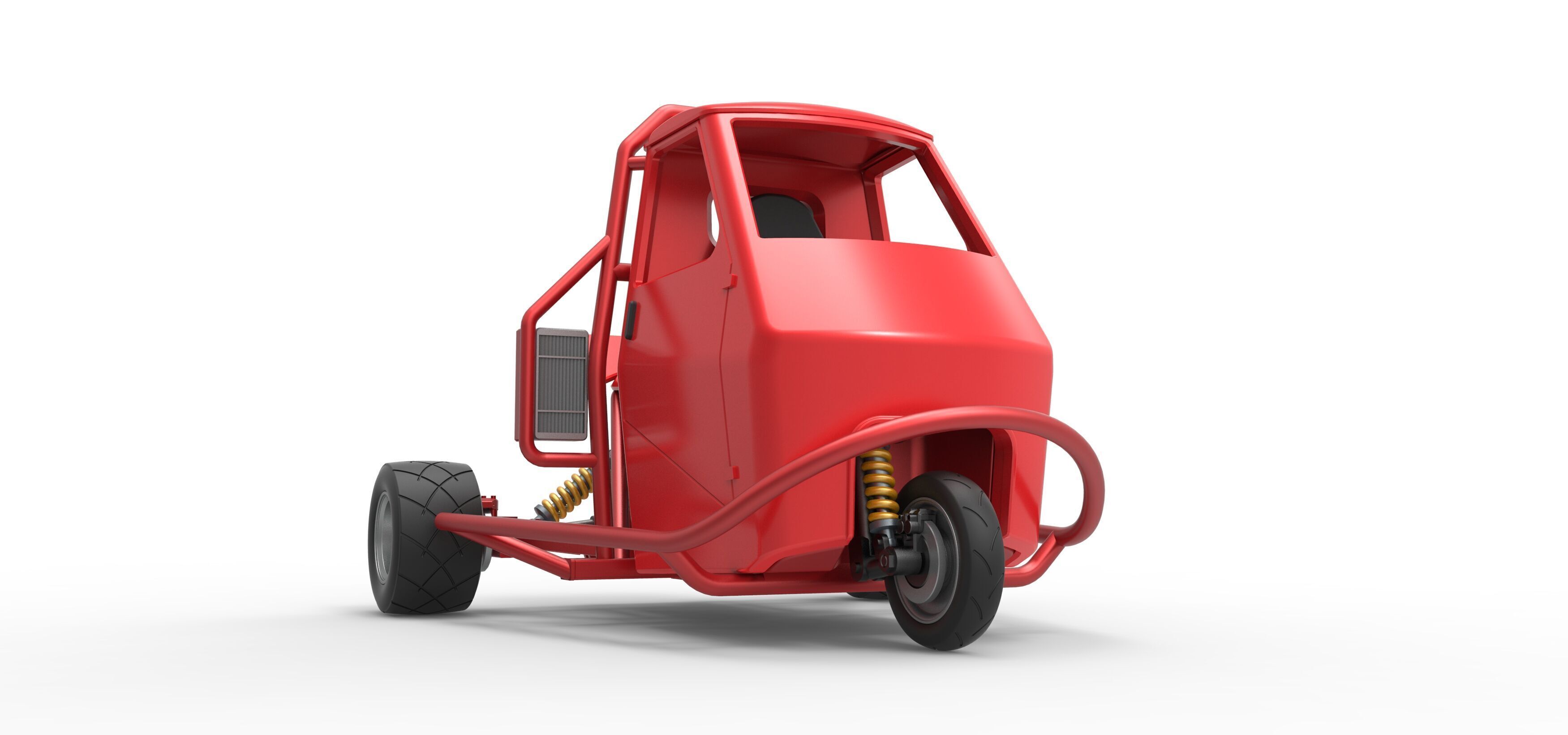 Ape car proto Scale 1 to 25 3D print model_23