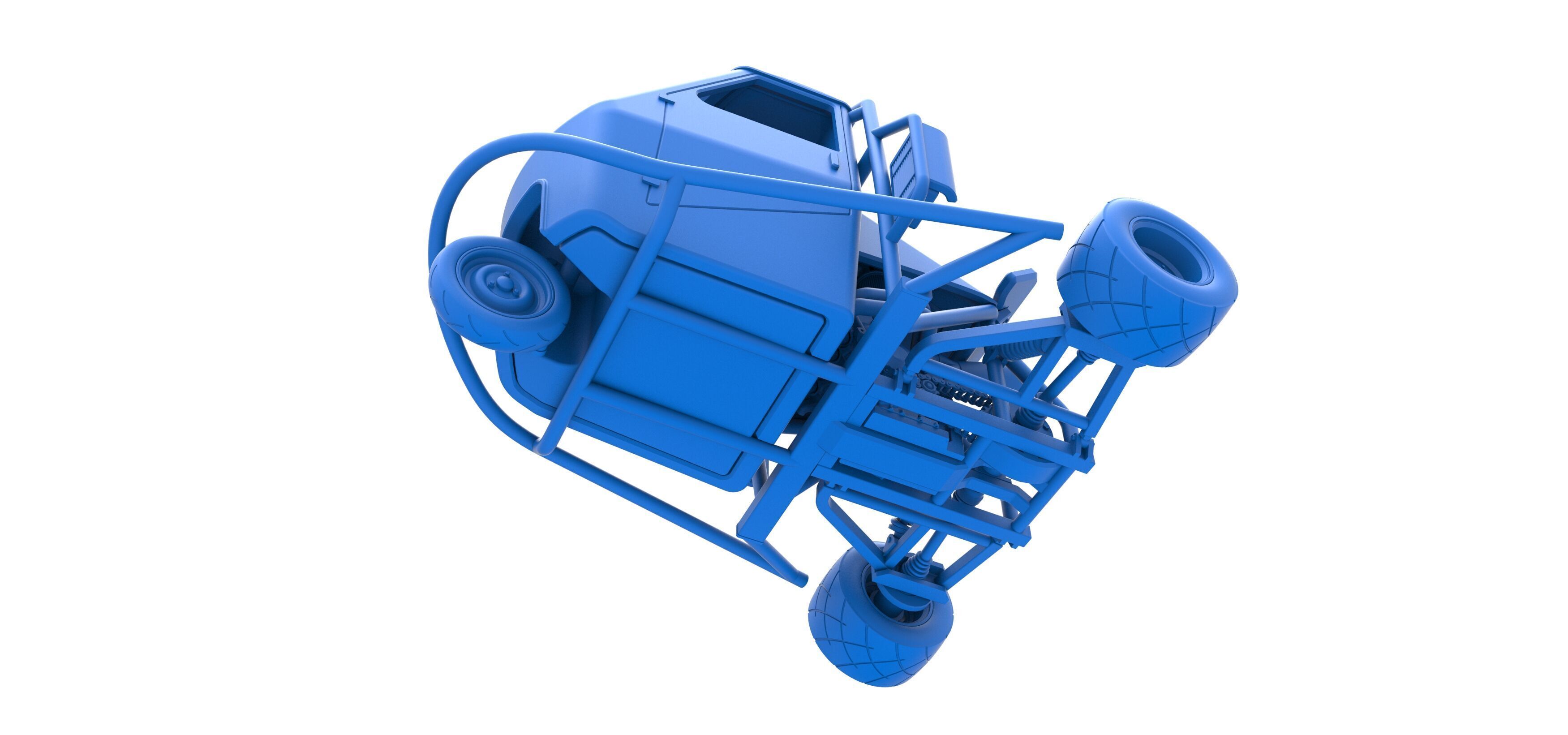 Ape car proto Scale 1 to 25 3D print model_26