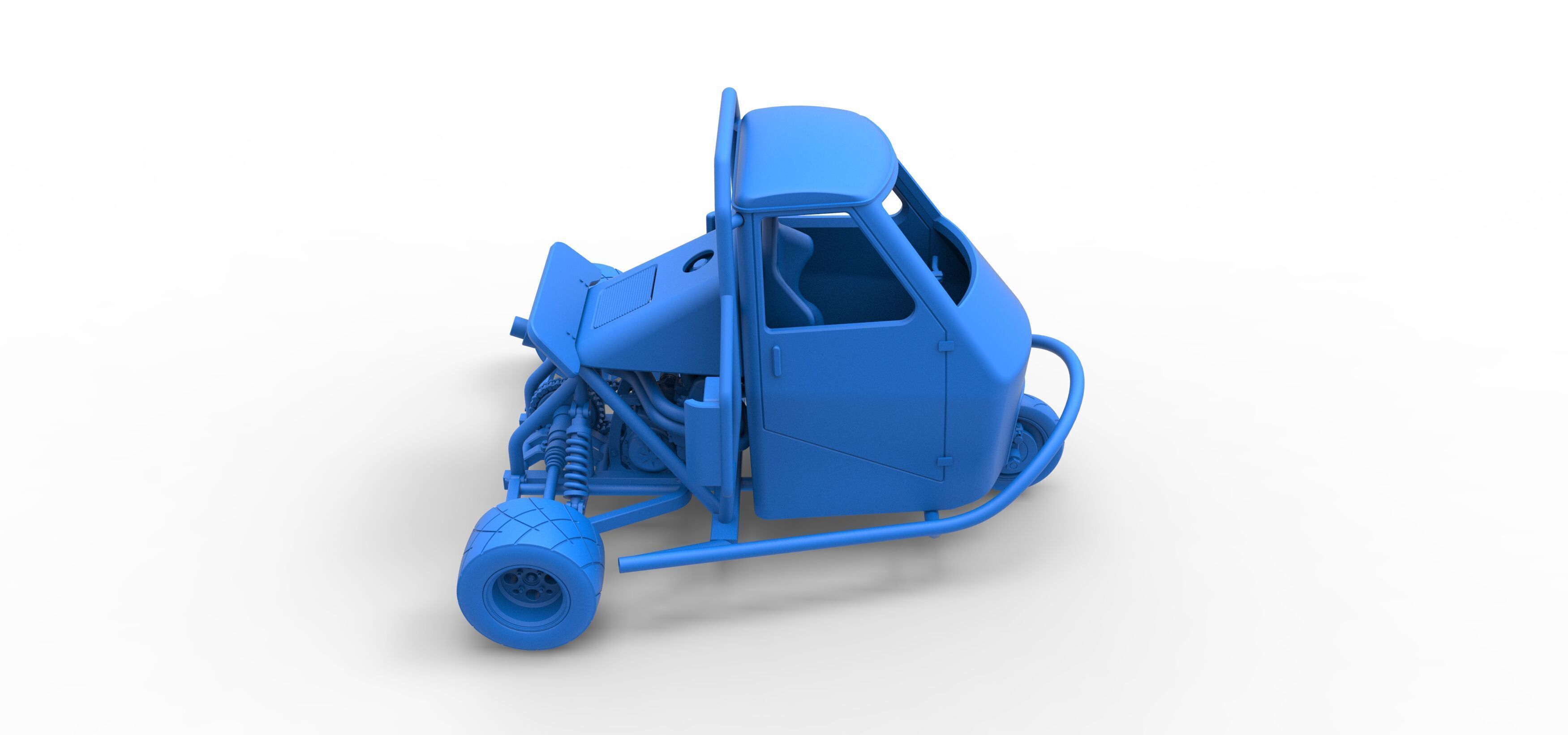 Ape car proto Scale 1 to 25 3D print model_44