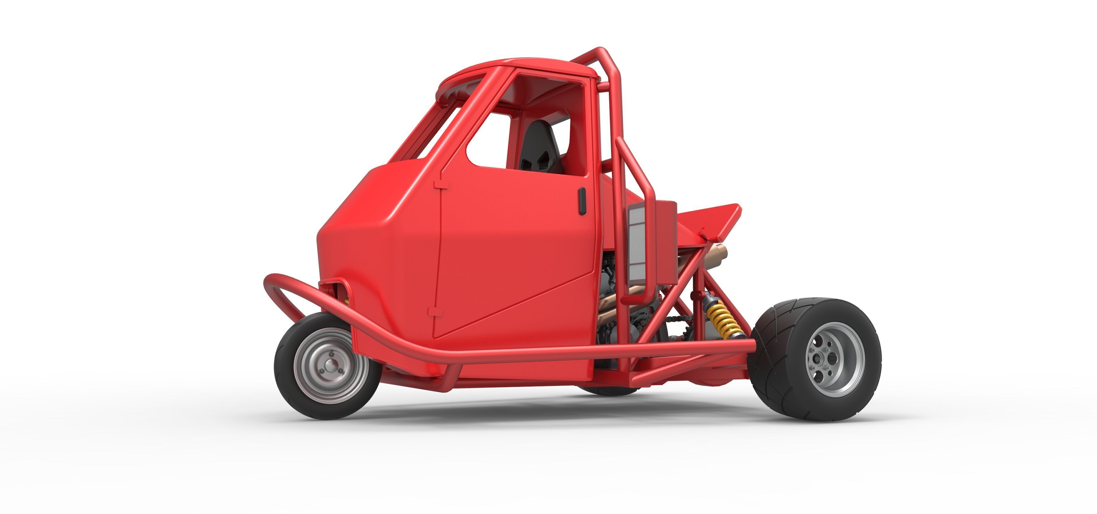 Ape car proto Scale 1 to 25 3D print model_2