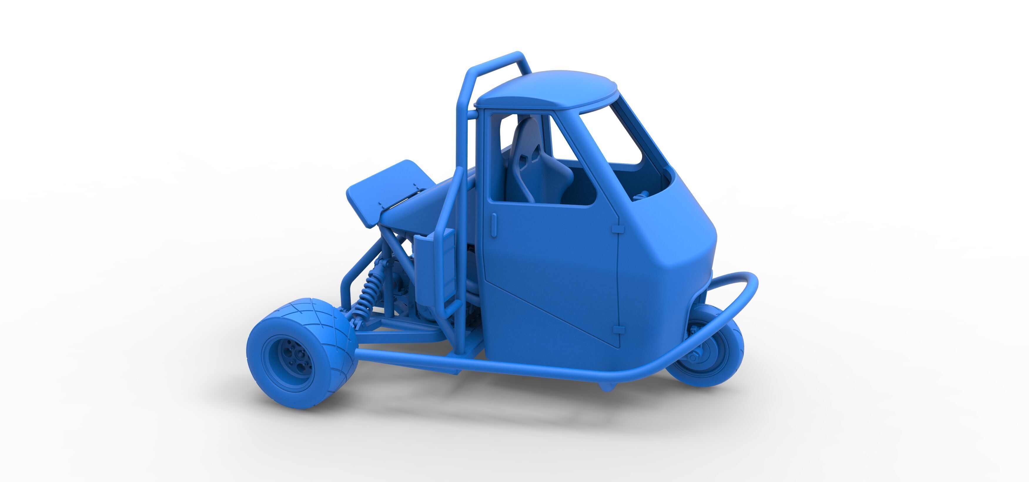 Ape car proto Scale 1 to 25 3D print model_45