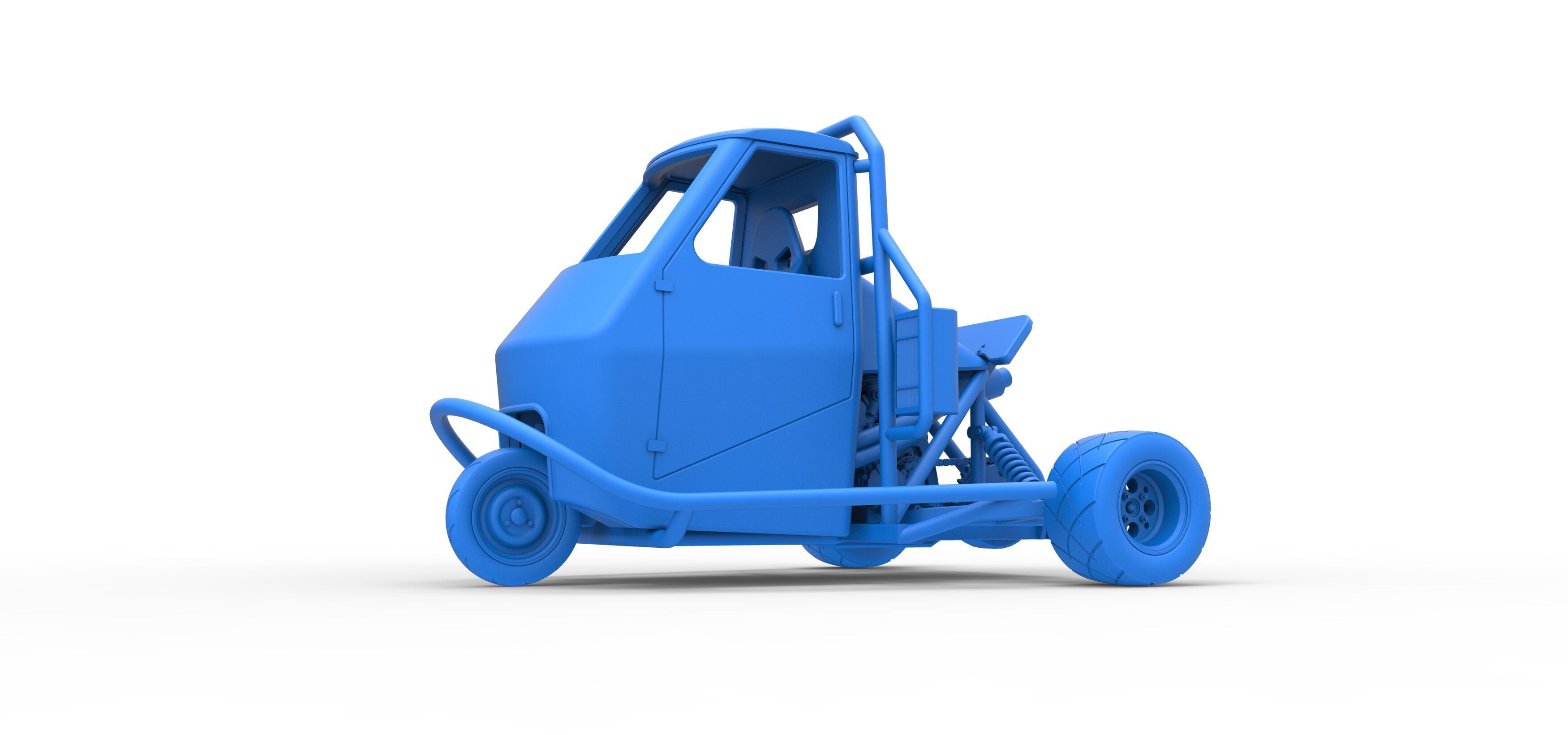 Ape car proto Scale 1 to 25 3D print model_25