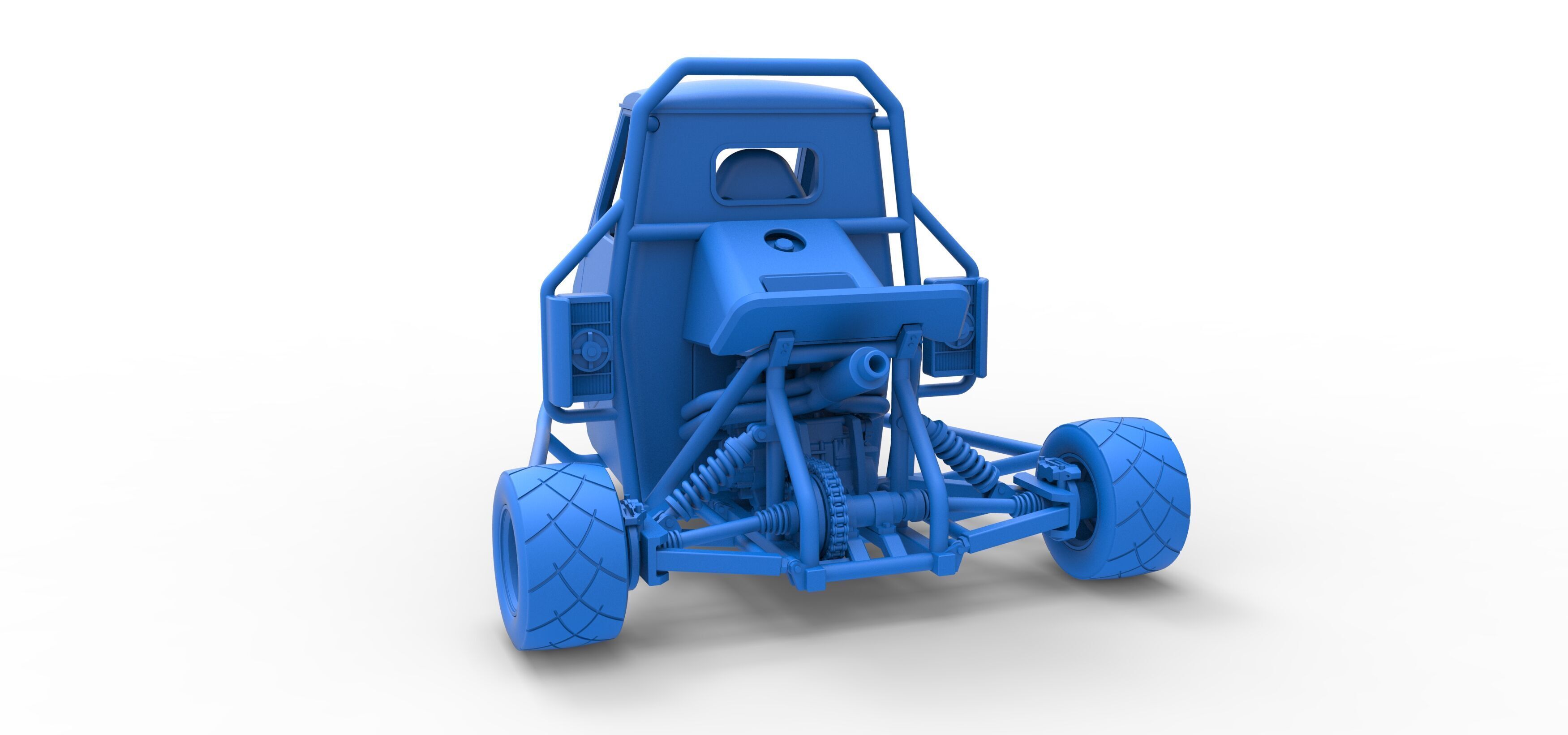 Ape car proto Scale 1 to 25 3D print model_37