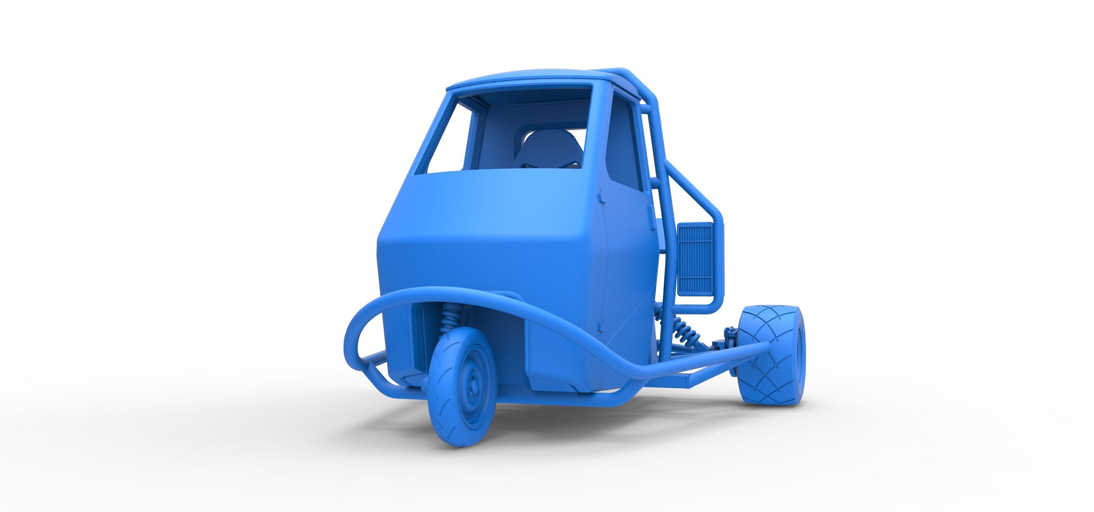 Ape car proto Scale 1 to 25 3D print model_29