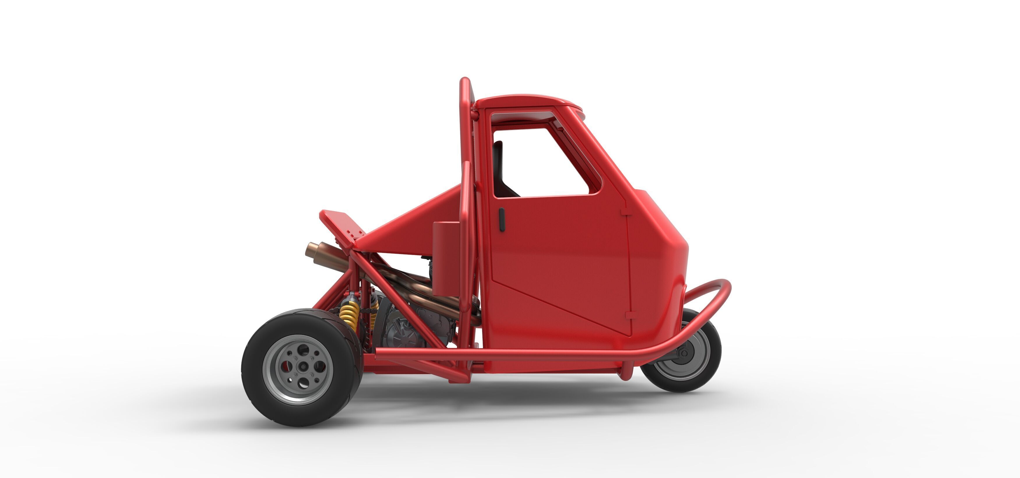 Ape car proto Scale 1 to 25 3D print model_20