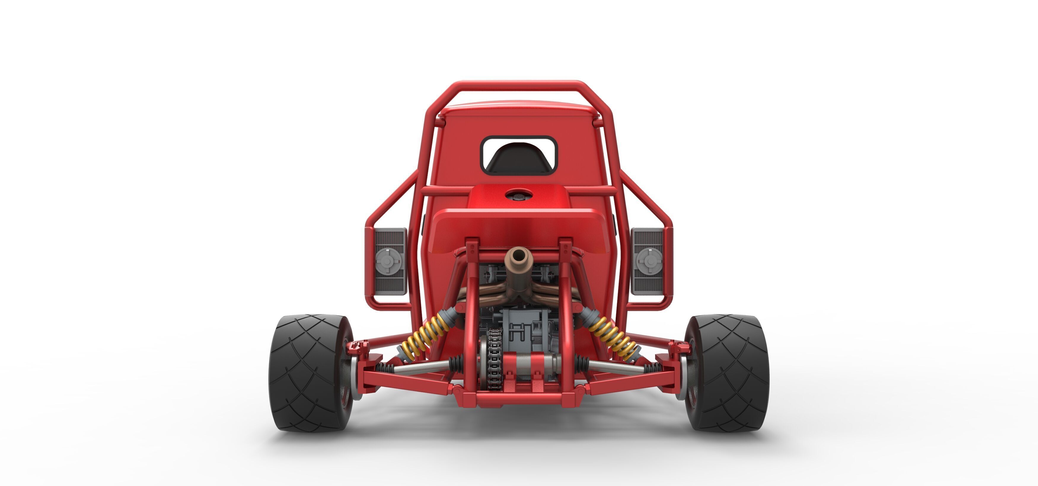 Ape car proto Scale 1 to 25 3D print model_16