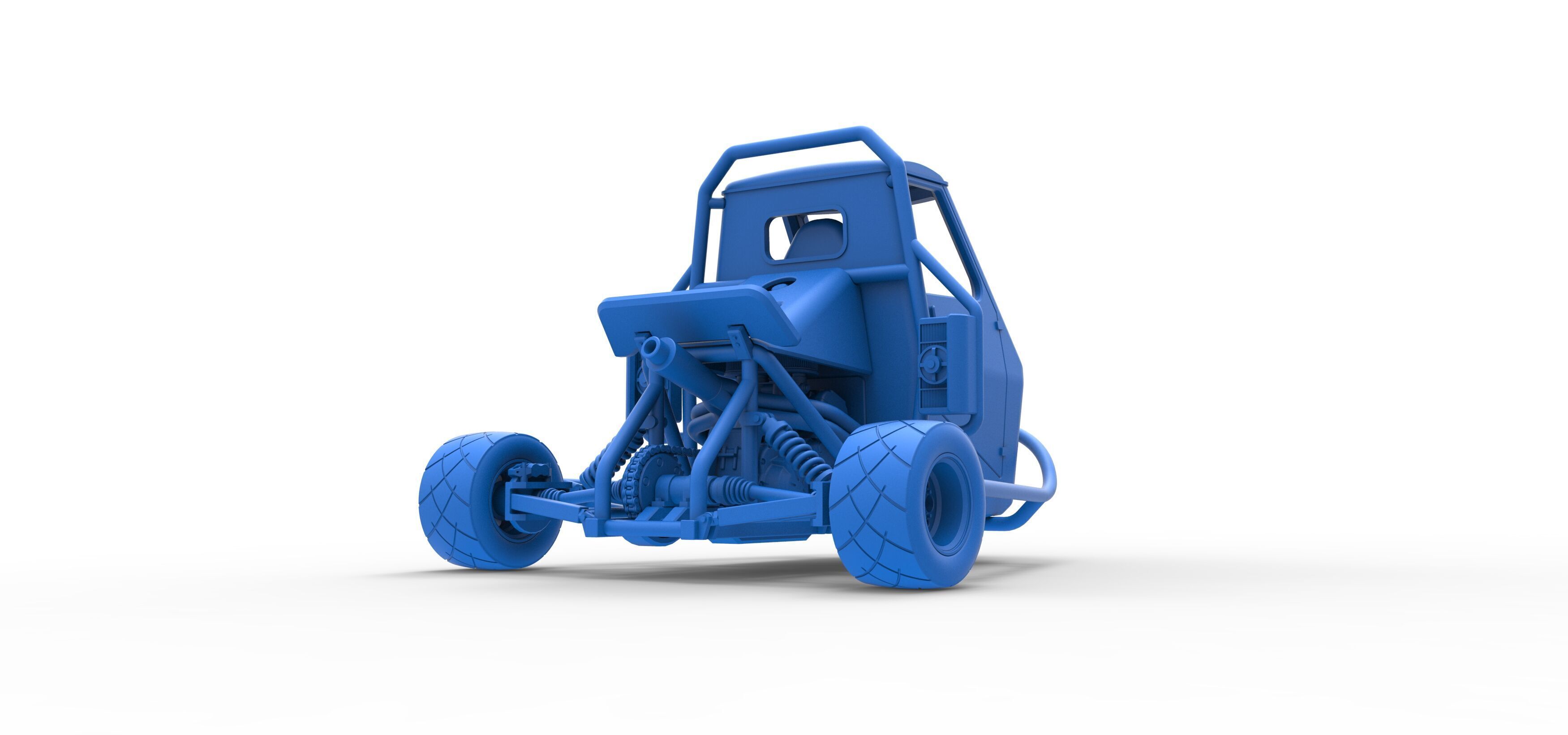 Ape car proto Scale 1 to 25 3D print model_42