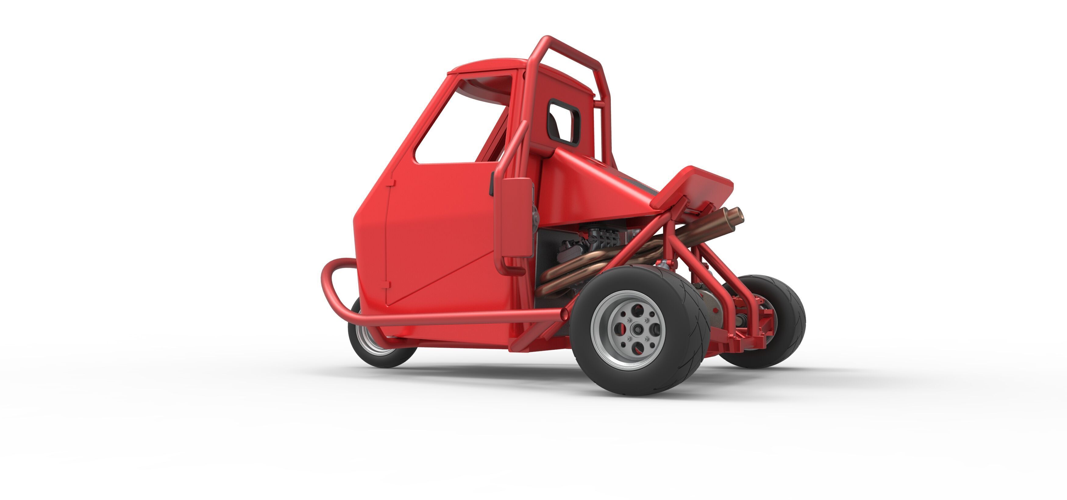 Ape car proto Scale 1 to 25 3D print model_13