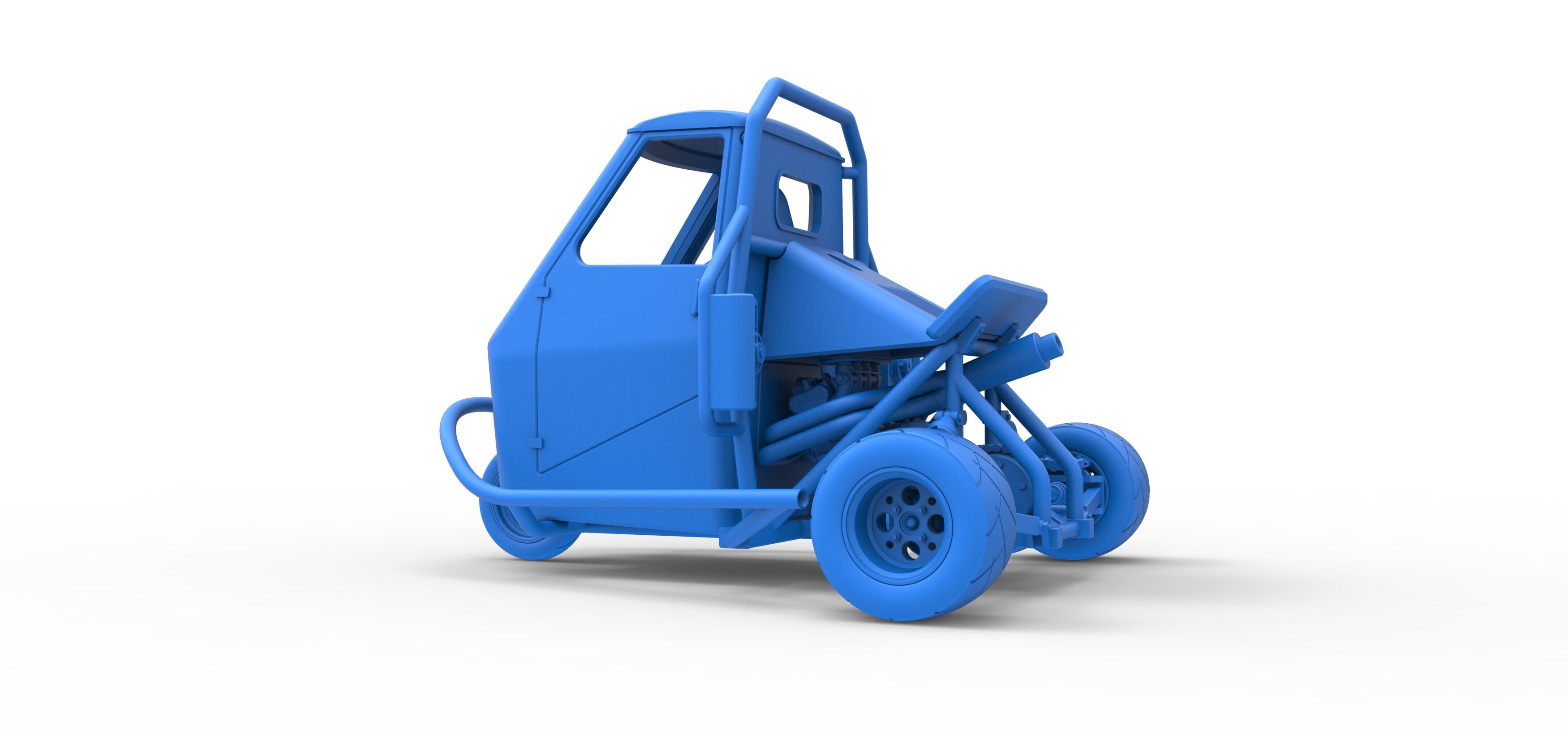 Ape car proto Scale 1 to 25 3D print model_36