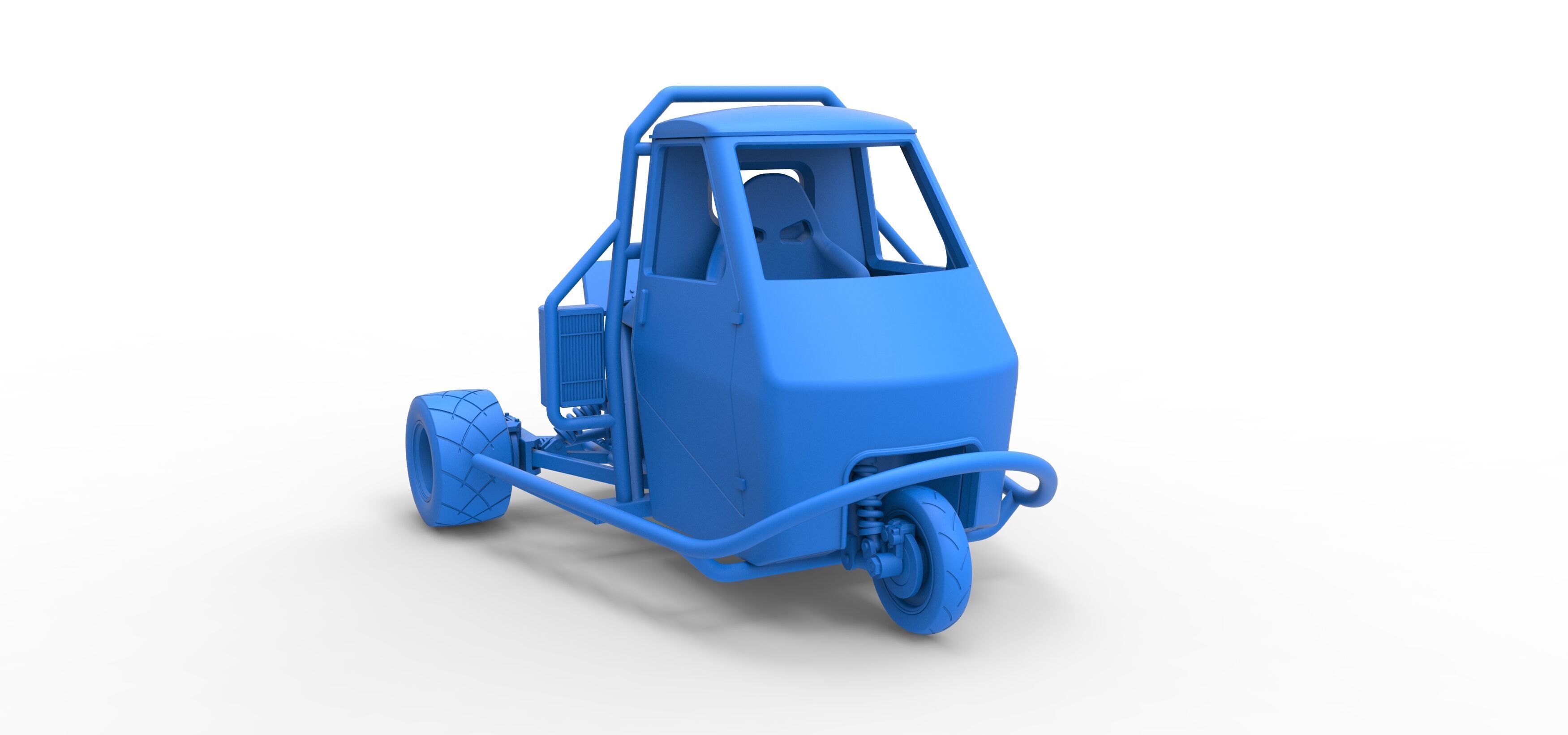 Ape car proto Scale 1 to 25 3D print model_47