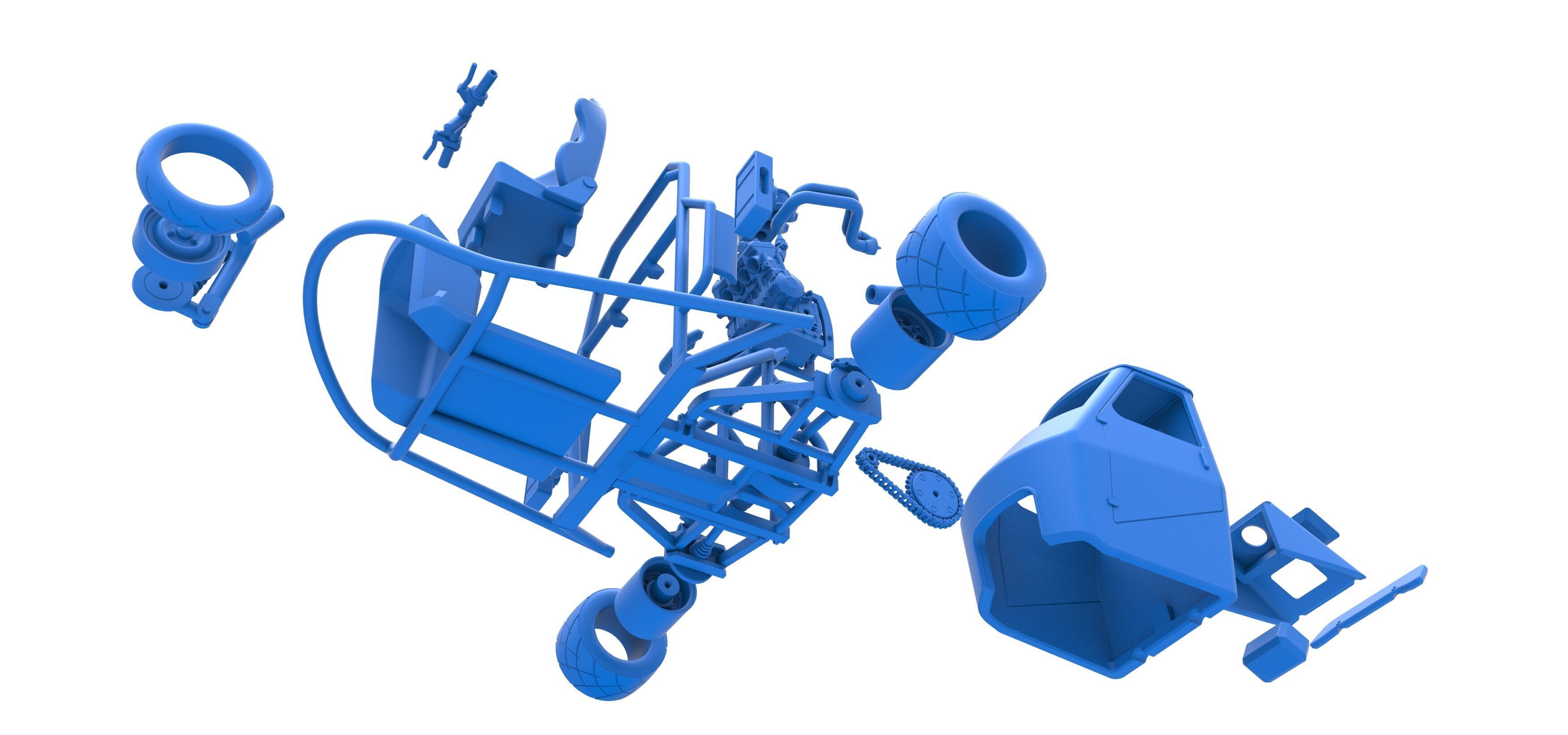 Ape car proto Scale 1 to 25 3D print model_51