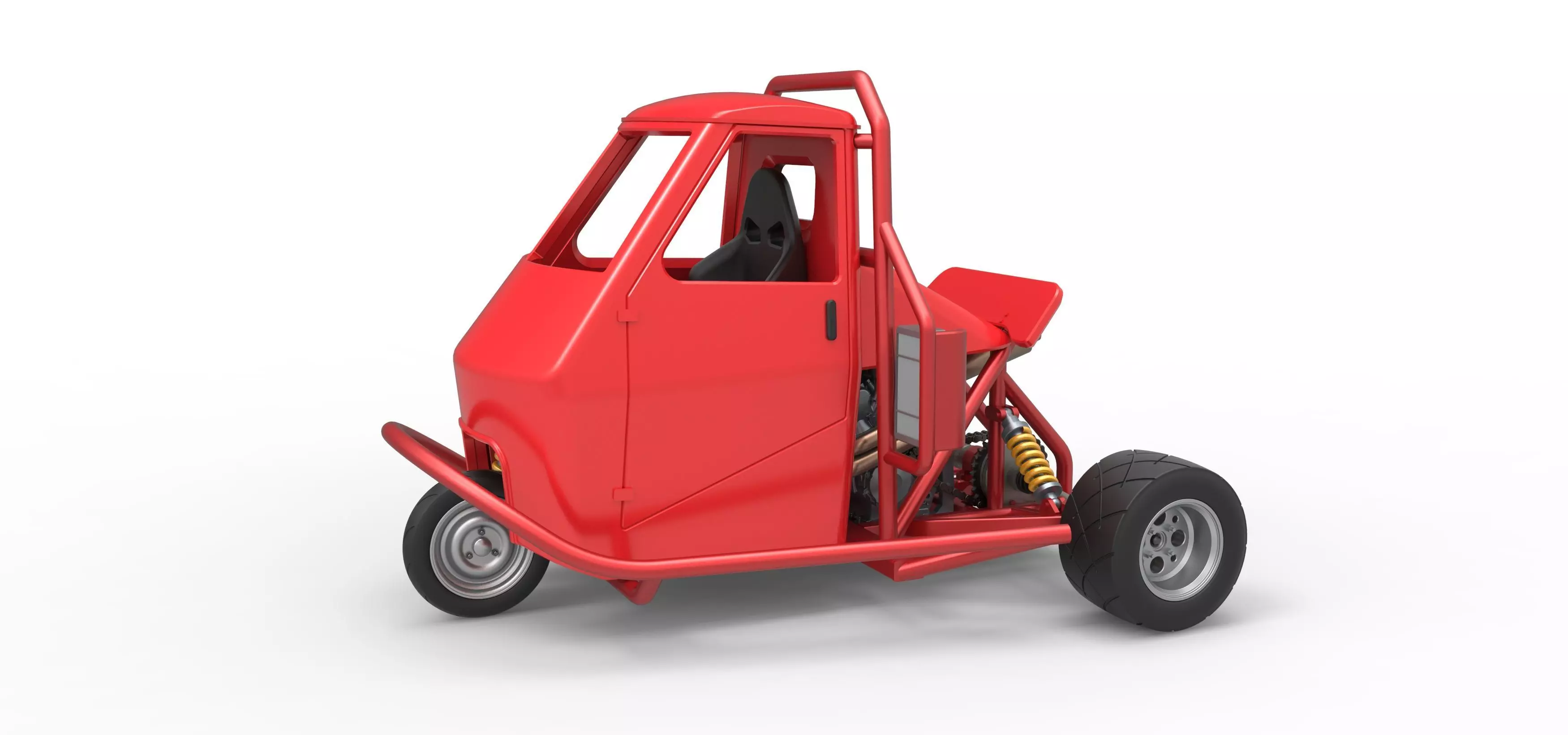 Ape car proto Scale 1 to 25 3D print model_0