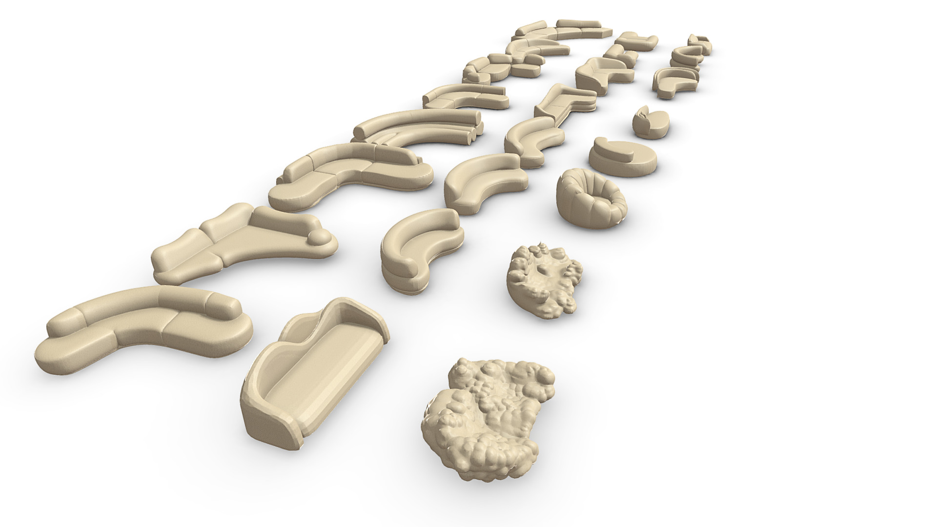 SOFA PACKAGE 3D model_2